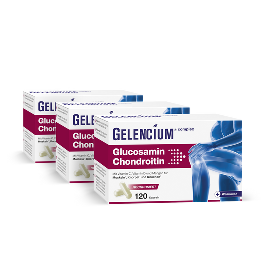 3x GELENCIUM Glucosamin Chondroitin